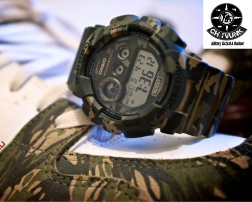 Relógio Casio G-shock Digital Gd-120cm-5dr Camuflado