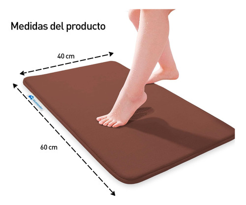 Alfombra De Baño Viscoelástica Antideslizante.