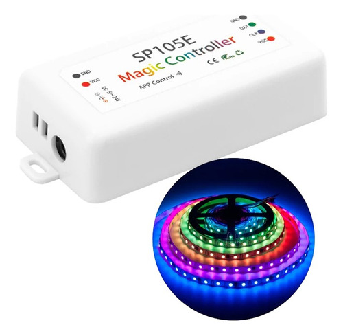 Controlador Tira Led Pixel Digital Bt Sp105e Modo Musical