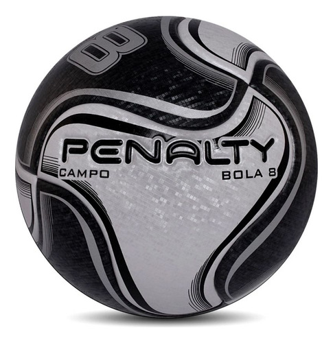 Bola Futebol De Campo Semi Profissional Preta Penalty