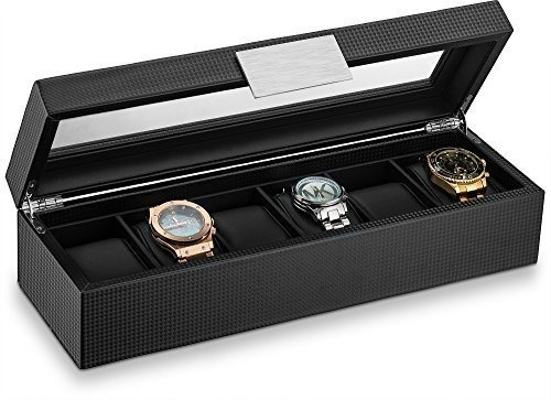 Glenor Co Watch Box Para Hombre - Vitrina De Lujo Con Diseñ