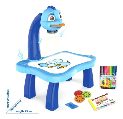 Tablero De Pintura Para Niños, Kit De Escritorio Con Proyect