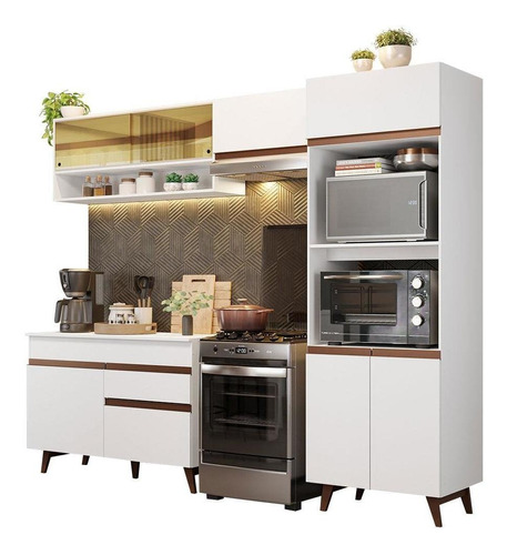 Madesa Gabinete Cocina Integral Completa 260cm Reims Bl 12