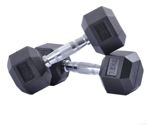 Mancuernas Hexagonales (el Par) De 75 Lbs
