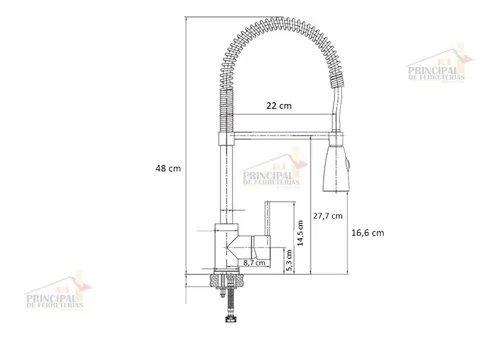Mezclador Griferia Lavaplatos Flexible Negro Marca Klipen