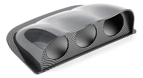 Triple Dash Gauge Pod De Fibra De Carbono Con 3 Orificios