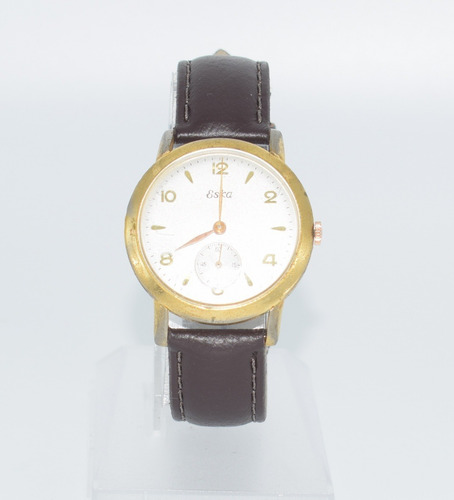 Relógio Suiço Eska Vintage A Corda 36mm Plaquet D´or