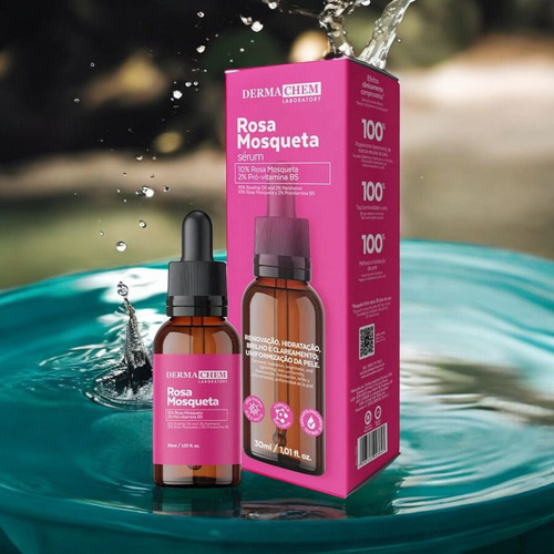 Dermachem Sérum Rosa Mosqueta 30ml Momento De Aplicação Dia/noite Tipo De Pele Todo Tipo De Pele