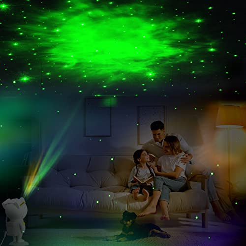 Proyector De Estrellas Con Luz Nocturna De Galaxia Astronaut White