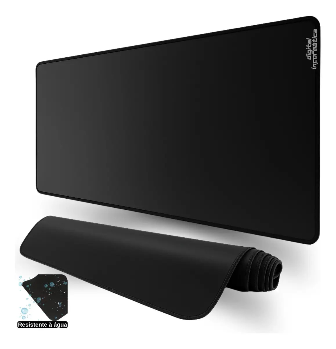 Mouse Pad Gamer Extra Grande 90x40 Profissional Speed Antiderrapante Cor Preto Digital Informática