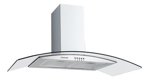 Imagem 1 de 8 de Coifa Depurador Parede Vidro Curvo Inox 90cm Safanelli