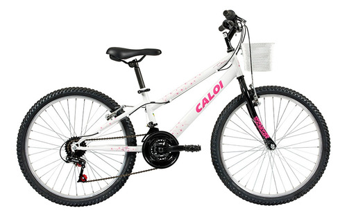 Bicicleta Infanto Juvenil Caloi Ceci Aro 24 - 21 Vel Branco