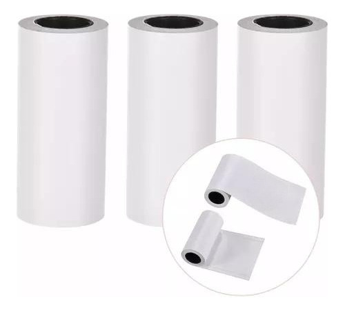 3 Rollos Papel Adhesivo Impresora Térmica 57x30mm Etiquetas