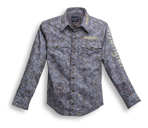 Camisa Vaquera Wrangler Niño Logos W01