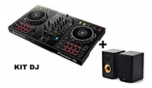 Controlador Pioneer Ddj400 Ddj-400 Ddj 400 + Caixas De Som 