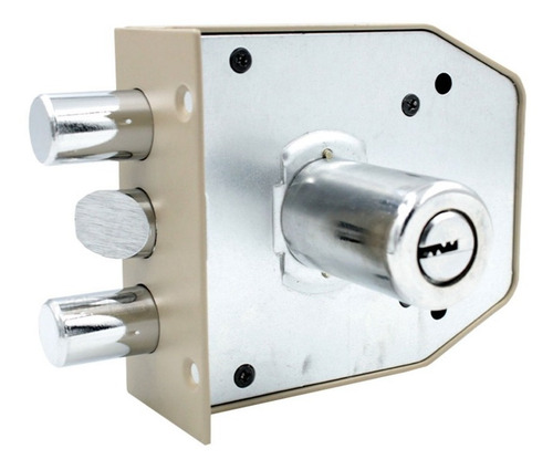 Imagen 2 de 3 de Chapa Cerradura Phillips Alta Seguridad 2 Bulones As 2000