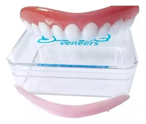 Nuevo 2 Juegos De Dentaduras Postizas De Silicona Simuladas