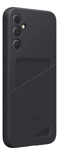Capa com compartimento para cartão Samsung Galaxy A34 | cor cinza | porta-cartões | carteira