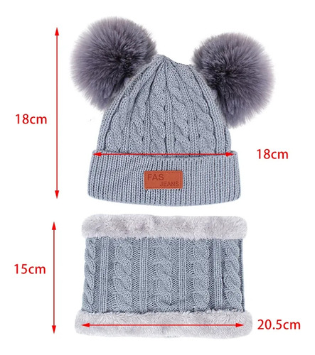 Conjunto De Gorro, Bufanda Y Guantes De Invierno Para Niños
