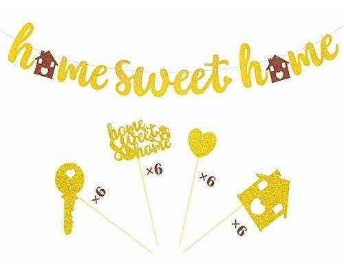 Banderines - Joymee Home Sweet Home Banner Family Cupcake To