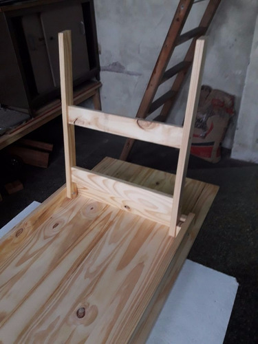 Imagen 5 de 10 de Mesa De Madera Pino Plegable 0.70 X2.00 Mts (quincho)-