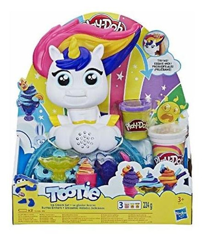 Juego De Helados Play-doh Tootie The Unicorn Con 3 Colores N