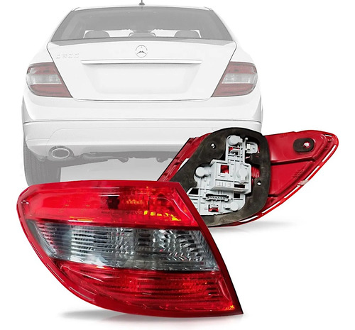 Lanterna Mercedes C180 C200 2008 A 2011 Fumê Sem Led Direito