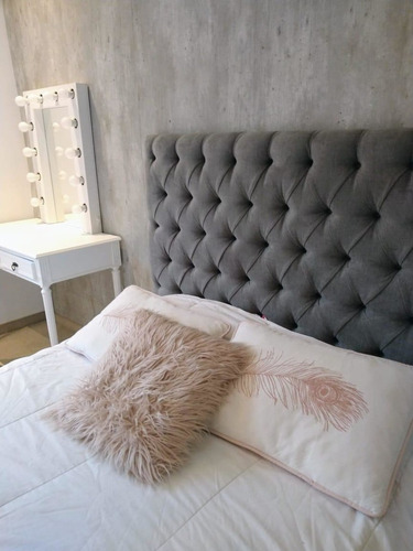 Imagen 3 de 3 de Respaldo Chenille 2 1/2 Plaza 170cm 1ra Calidad Envio Gratis