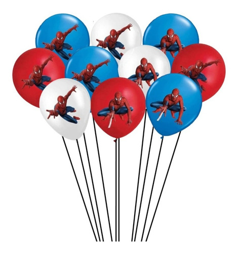 Globos Con Figuras De Spiderman El Hombre Araña