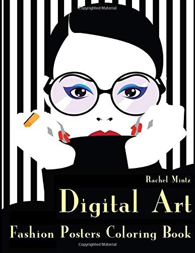 Digital Art Fashion Posters  Coloring Book Minimalist Graphi