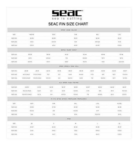 Imagen 7 de 9 de Seac Aletas De Buceo Sprint