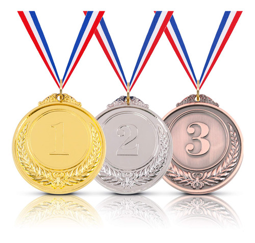 Hilitchi Medallas De Oro Y Plata De Bronce Con Cinta Ganador