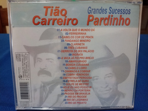 Cd Tião Carreiro E Pardinho Gdes.suc.obs,ler Descrição!