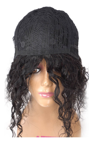 Peruca De Cabelo Humano Cacheado 35/40 Cm
