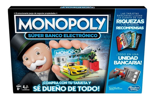 Monopolio Juego De Mesa Monopoly Super Banco Electronico 75$