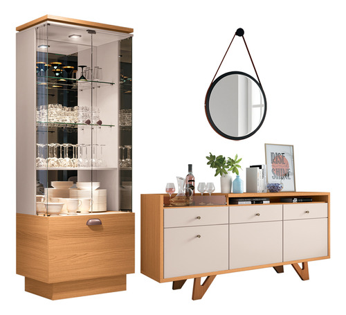 Buffet Lyam Decor Valentim, Dominic E Adnet - Cinamomo/off White