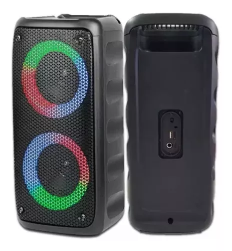 Bocinas Bluetooth Parlantes Portables Recargables Altavoz Portatil con Luz  Led