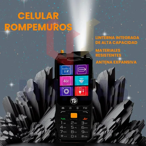 Celular Rompemuros Satelital 4g Linterna Radio Doble Sim