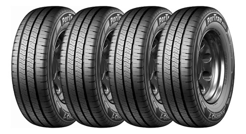 Combo X4 Neumático 225/70r15 C Kumho Kc53 - 8 Telas