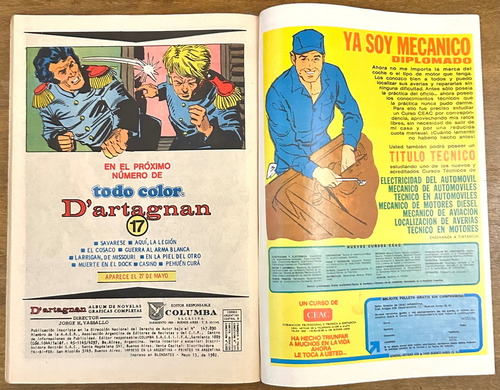 Revista Dartagnan Color Nro: 14 Completa De Colección Leer (Usado)