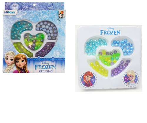 Kit Joias Frozen Disney Miçangas Pulseiras Licenciado