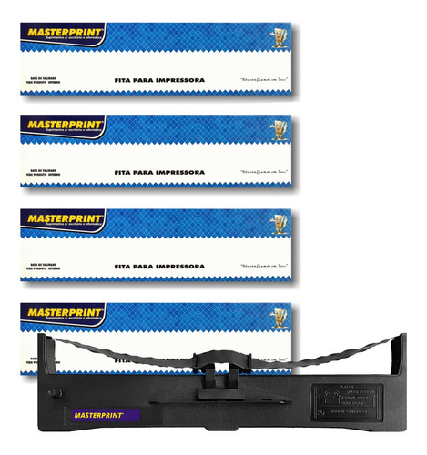 Kit 4 Fita Masterprint Para Impressora Fx590 890 Lq590 890