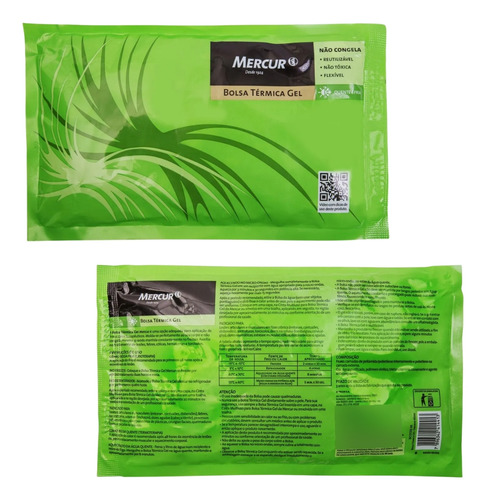 Bolsa Térmica Gel Quente Ou Fria Não Congela Mercur Média Verde