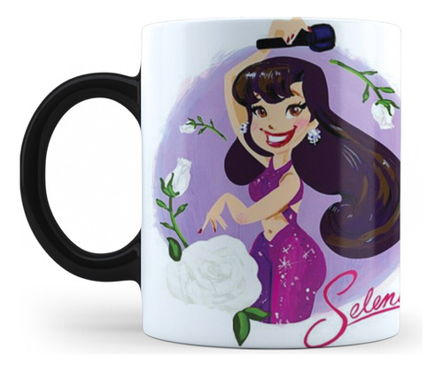 Taza Mágica Caricatura De Selena Quintanilla 