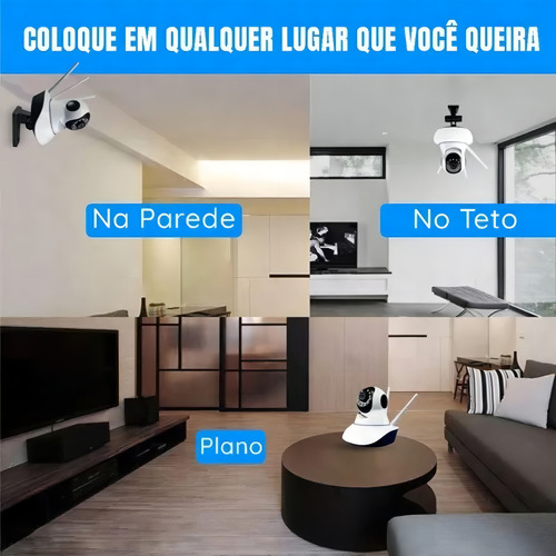 Camera Ip Wifi Portátil Pequena Robo Hd Audio Yoosee Função