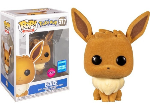 Funko Pokémon Eevee Flocked #577 Edição Limitada Exclusiva