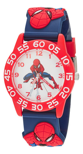 Marvel Spider-man - Reloj Analogico De Cuarzo 3d Para Ninos,