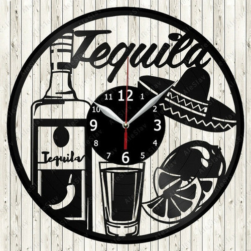 Reloj Corte Laser 2869 Bebidas Tequila