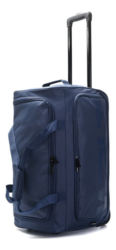 Bolso Con Ruedas 24 Pulgadas Mediano Con Carro Azul Wanderlust 60 Cm