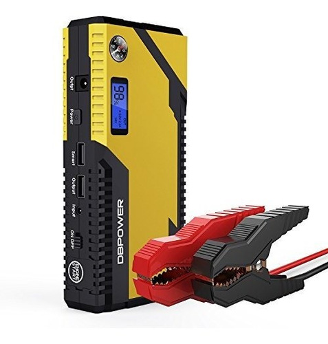 Arrancador Auto Portable Dbpower 12000 Mah Amarillo